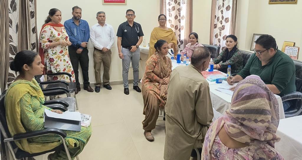 Medical Camp Held at CHC Binewal 313 Patients Examined Specialist Doctors Provided Consultation for Various Ailments UDID Cards Prepared for 17 Eligible Beneficiaries